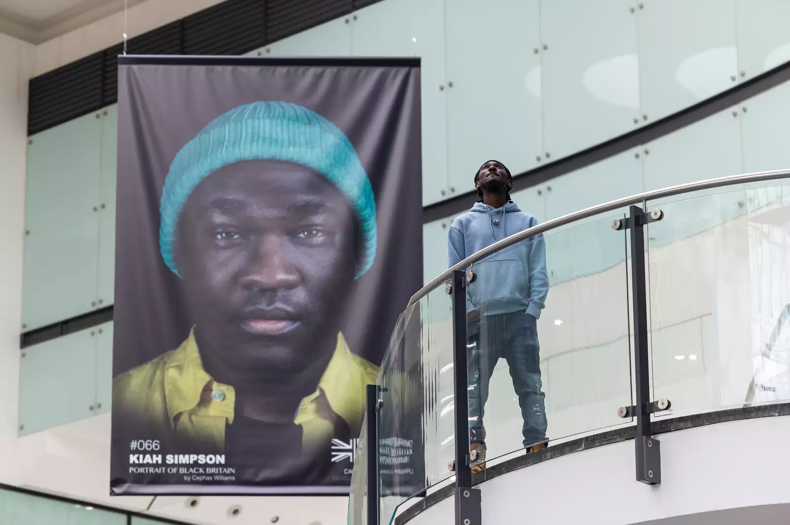 Photo of artist Cephas Williams in the Arndale Centre